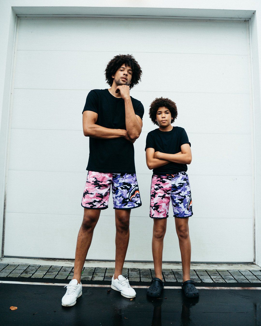 SPRAYGROUND® SWIM KIDS SPLIT CAMO SWIM TRUNKS