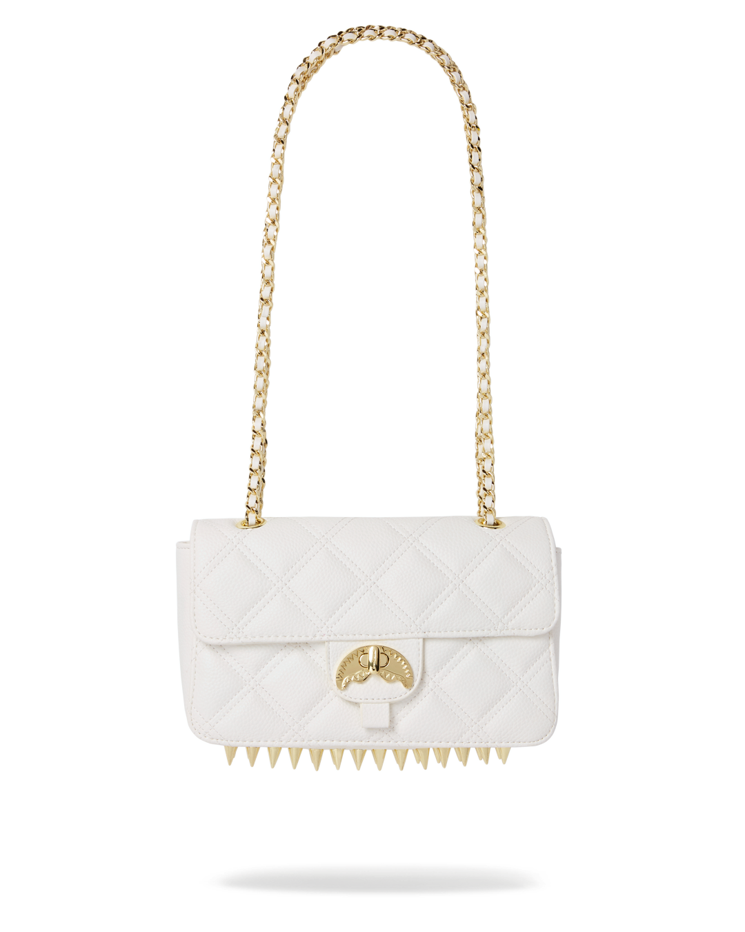SPRAYGROUND® HANDBAG RIVIERA LE BLANC GOLD CHAIN SHARK HANDBAG