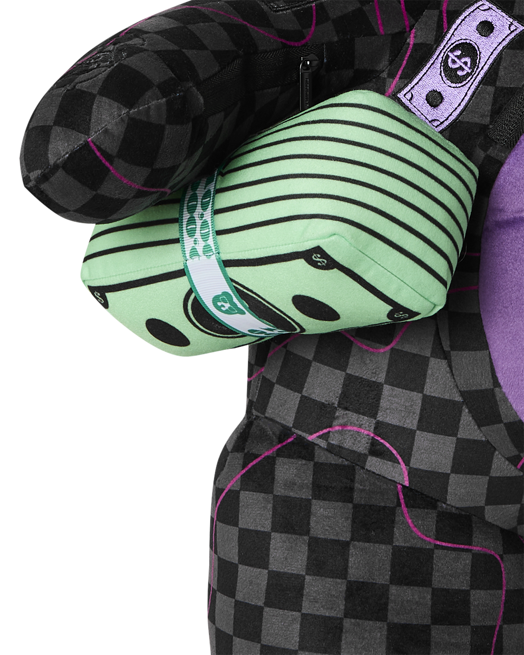 SPRAYGROUND® BACKPACK PURPLE SLIME TAKEOVER MONEYBEAR BACKPACK