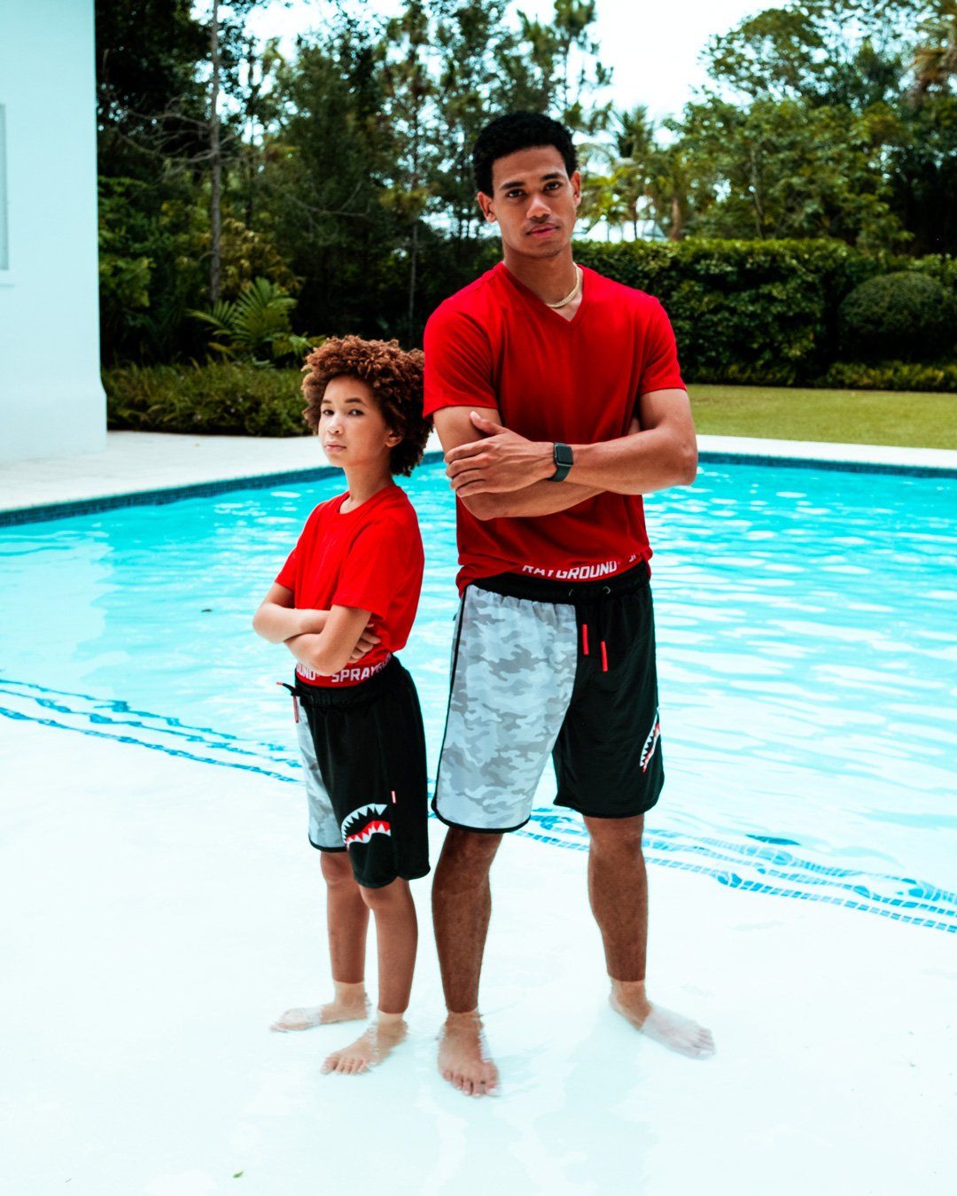 SPRAYGROUND® SWIM KIDS DAMAGE CONTROL SWIM TRUNKS
