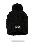 SPRAYGROUND® HAT BLACK KNIT PUFF BEANIE